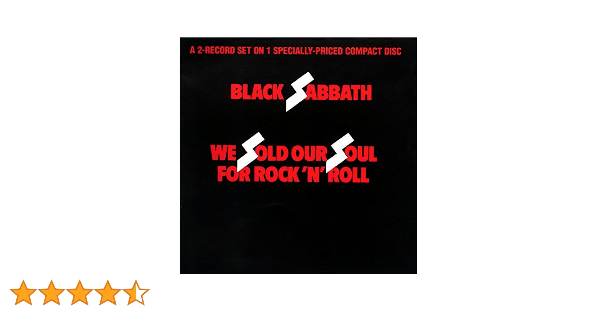 洋楽 BLACK SABBATH WE SOLD OUR SOUL FOR ROCK We Sold Our Soul For Rock'n'roll : Black Sabbath | HMV&BOOKS